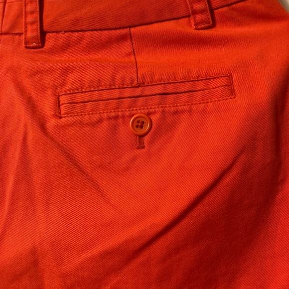 J CREW Orange Chino Short Shorts with Pockets Womens Size 0 - Picture 13 of 16